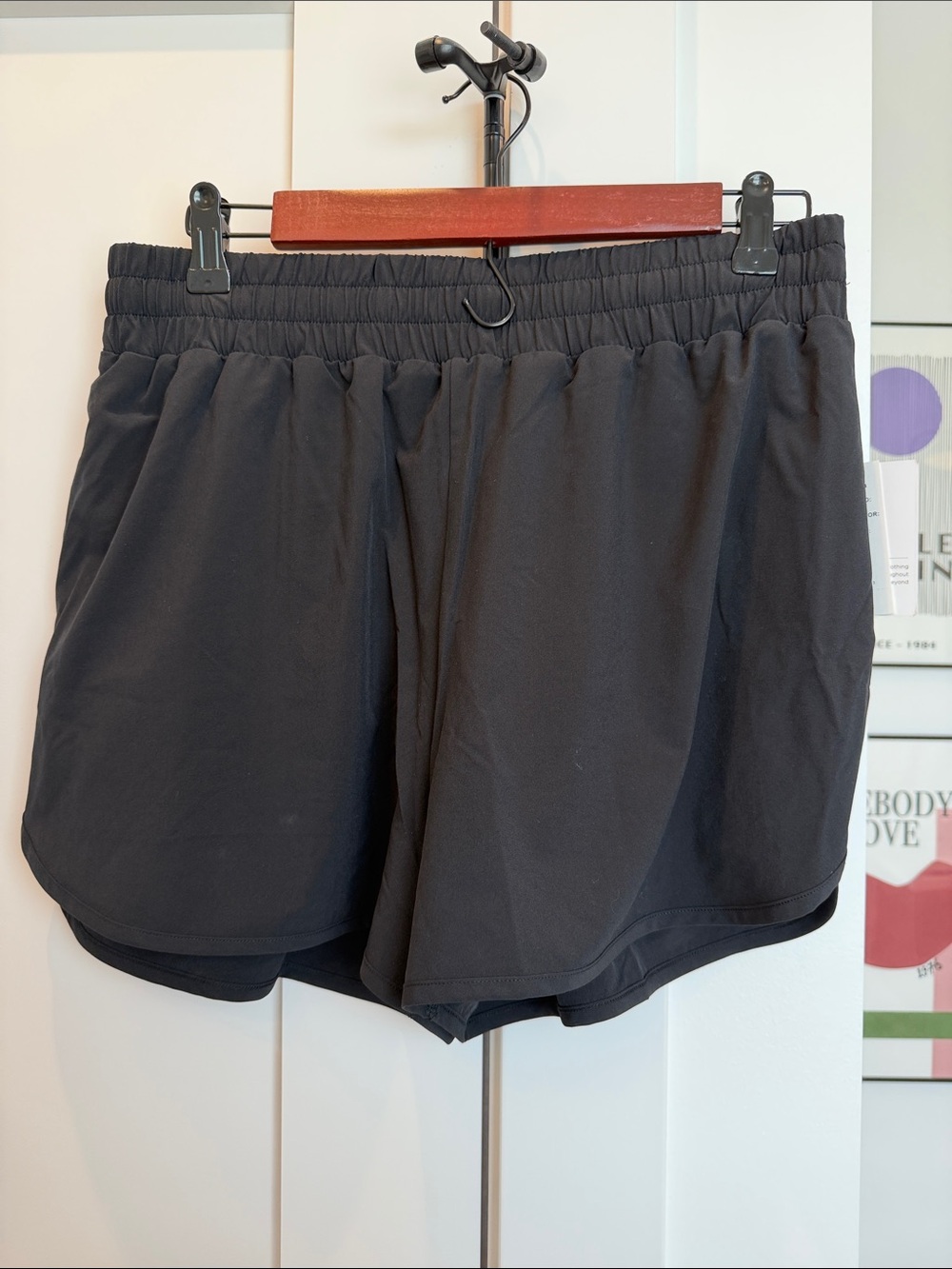 Beyond Yoga Black Athletic Shorts with Elastic Waist